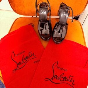 Christian Louboutin Black Patent Leather Heels